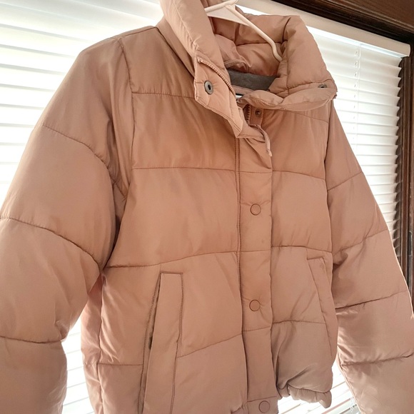 Abercrombie & Fitch Pink Puffer Jacket - Picture 3 of 6